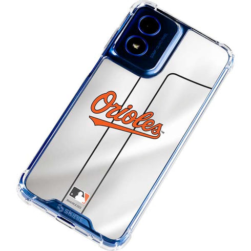 MLB Baltimore Orioles Home Jersey Moto G Play 4G (2024) Clear Case