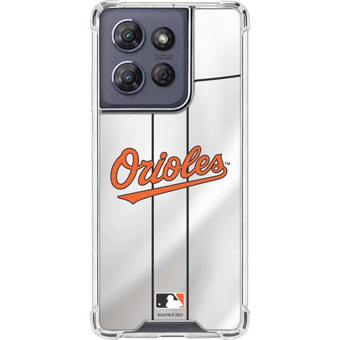MLB Baltimore Orioles Home Jersey Moto G Power 5G (2025) Clear Case