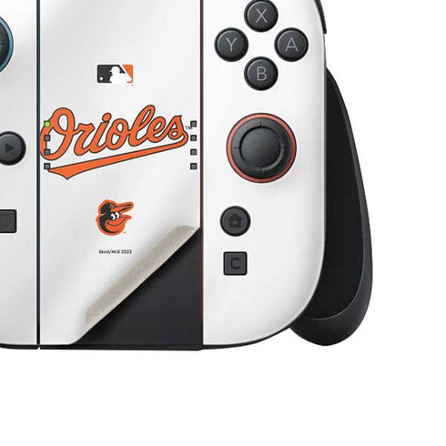 MLB Baltimore Orioles Home Jersey Nintendo Switch 2 (2025) Joy-Con Controller Skin