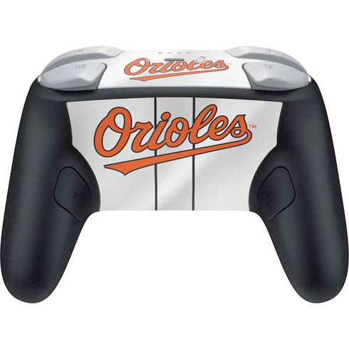 MLB Baltimore Orioles Home Jersey Nintendo Switch 2 (2025) Pro Controller Skin