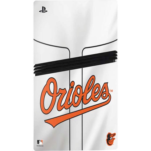 MLB Baltimore Orioles Home Jersey PS5 Pro Disk Console Skin