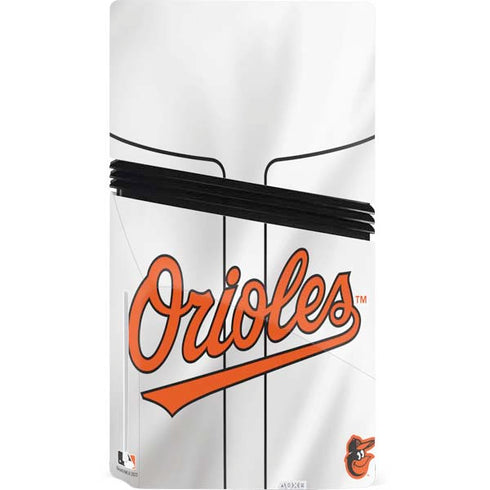 MLB Baltimore Orioles Home Jersey PS5 Pro Disk Console Skin