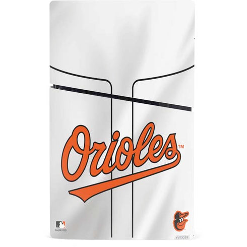 MLB Baltimore Orioles Home Jersey PS5 Slim Digital Edition Console Skin