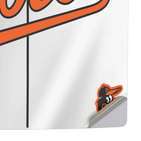 MLB Baltimore Orioles Home Jersey PS5 Slim Digital Edition Console Skin