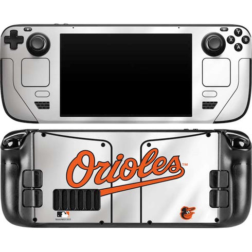 MLB Baltimore Orioles Home Jersey Steam Deck Handheld Gaming Computer OLED Skin