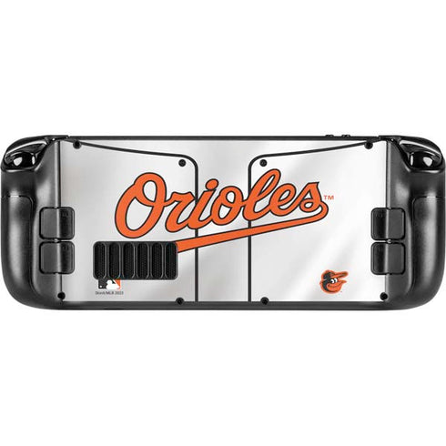 MLB Baltimore Orioles Home Jersey Steam Deck Handheld Gaming Computer Skin