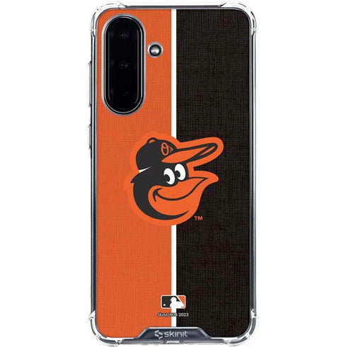 MLB Baltimore Orioles Split Galaxy A36 5G Clear Case