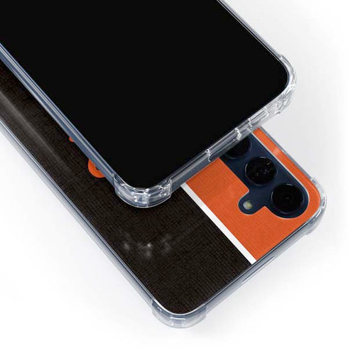MLB Baltimore Orioles Split Galaxy A55 5G Clear Case