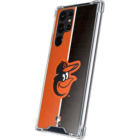 MLB Baltimore Orioles Split Galaxy S23 Ultra Clear Case