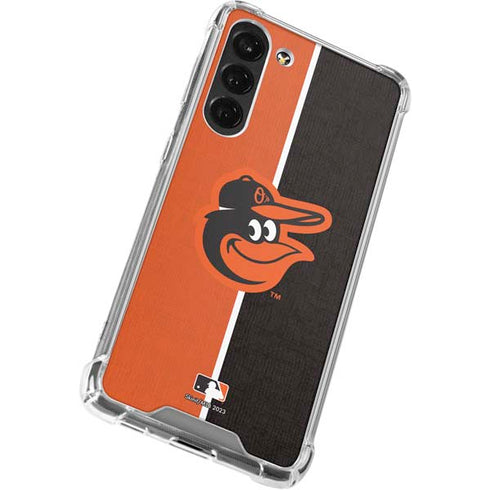 MLB Baltimore Orioles Split Galaxy S24 FE Clear Case