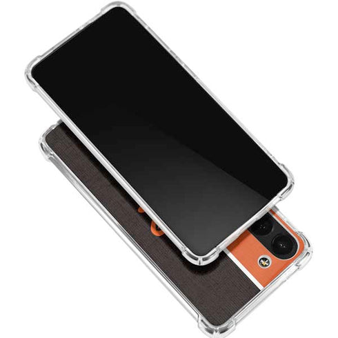 MLB Baltimore Orioles Split Galaxy S24 FE Clear Case