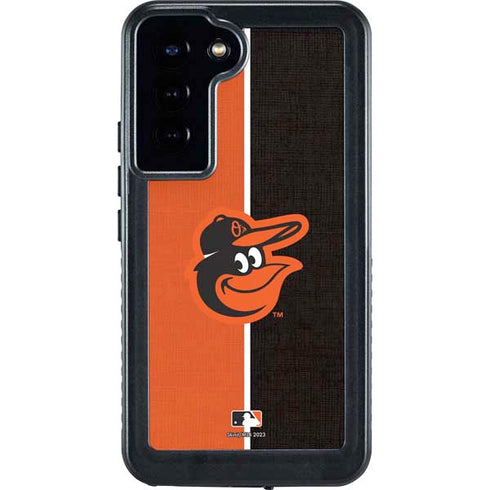 MLB Baltimore Orioles Split Galaxy S24 Plus Waterproof Case