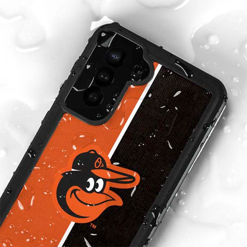 MLB Baltimore Orioles Split Galaxy S24 Plus Waterproof Case