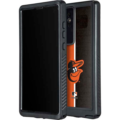 MLB Baltimore Orioles Split Galaxy S24 Ultra Waterproof Case