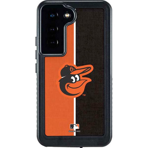 MLB Baltimore Orioles Split Galaxy S24 Waterproof Case