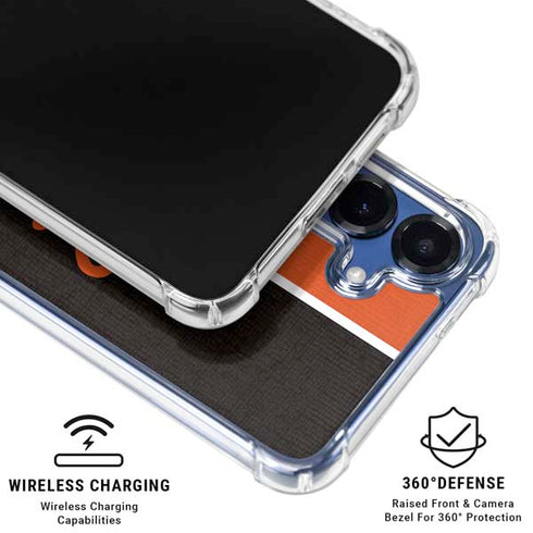 MLB Baltimore Orioles Split Galaxy S25 FE Clear Case