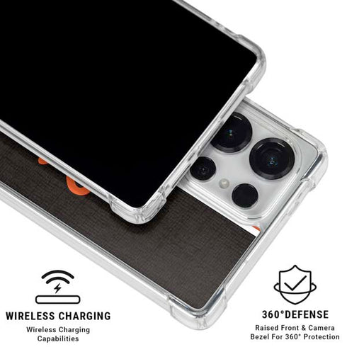 MLB Baltimore Orioles Split Galaxy S26 Ultra Clear Case