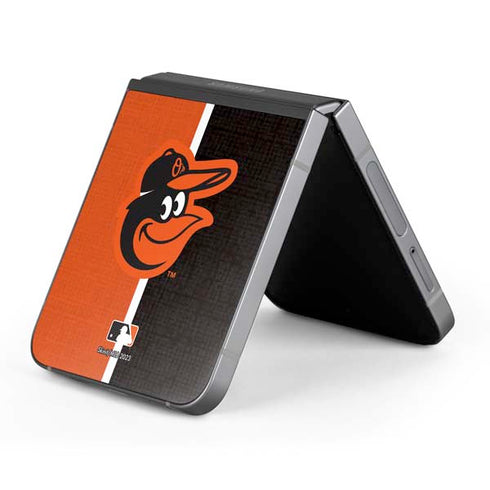 MLB Baltimore Orioles Split Galaxy Z Flip6 Skin