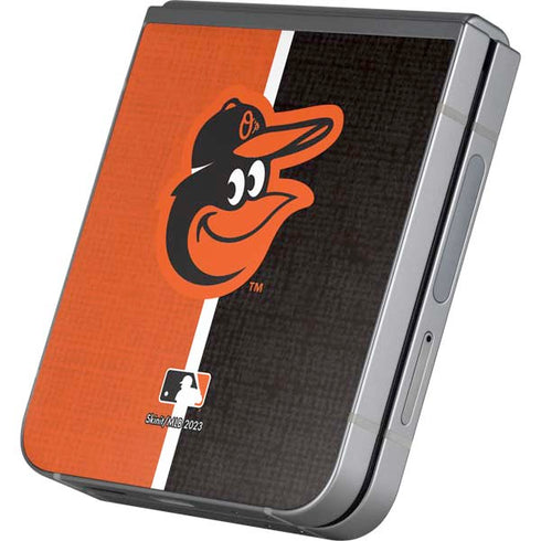MLB Baltimore Orioles Split Galaxy Z Flip6 Skin