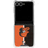 MLB Baltimore Orioles Split Galaxy Z Flip7 Clear Case