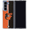 MLB Baltimore Orioles Split Galaxy Z Fold5 5G Clear Case