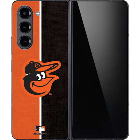 MLB Baltimore Orioles Split Galaxy Z Fold5 5G Skin