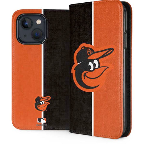 MLB Baltimore Orioles Split iPhone 14 Folio Case