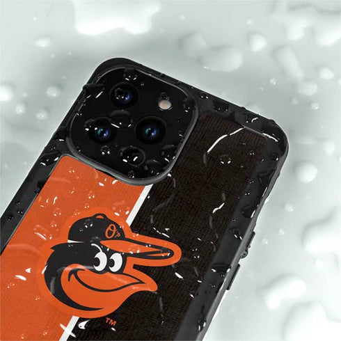 MLB Baltimore Orioles Split iPhone 15 Pro Waterproof Case