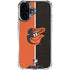 MLB Baltimore Orioles Split iPhone 16 Plus Clear Case