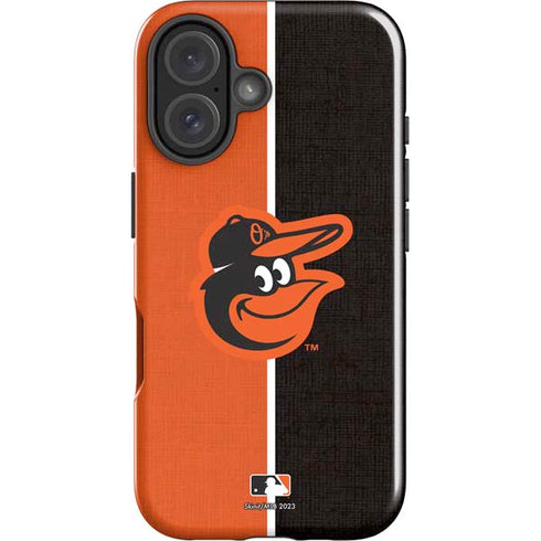 MLB Baltimore Orioles Split iPhone 16 Plus Impact Case