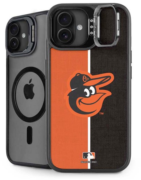 MLB Baltimore Orioles Split iPhone 16 Plus Kickstand Case