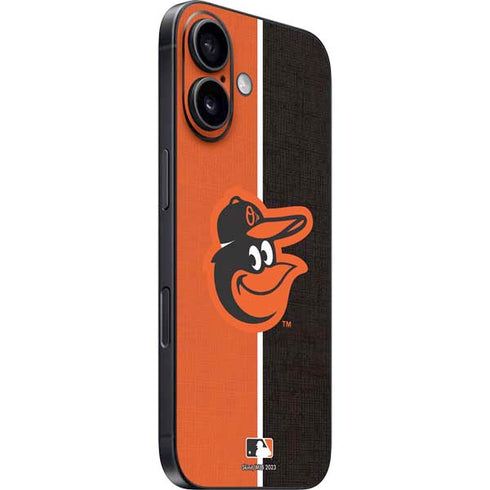 MLB Baltimore Orioles Split iPhone 16 Plus Skin