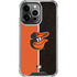 MLB Baltimore Orioles Split iPhone 16 Pro Max Clear Case