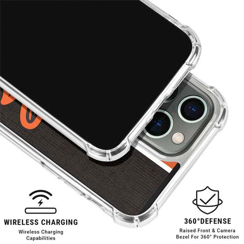 MLB Baltimore Orioles Split iPhone 16 Pro Max Clear Case