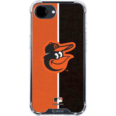 MLB Baltimore Orioles Split iPhone 16e Clear Case