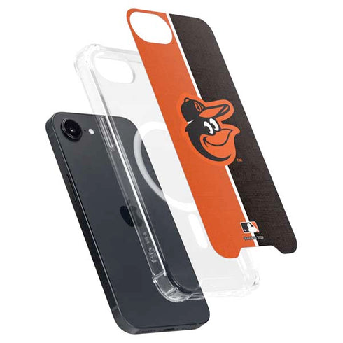 MLB Baltimore Orioles Split iPhone 16e MagSafe Case