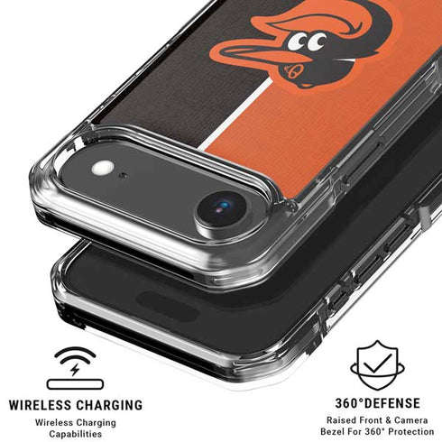 MLB Baltimore Orioles Split iPhone 17 Air Clear Case