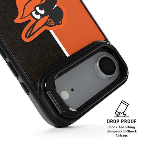 MLB Baltimore Orioles Split iPhone 17 Air Kickstand Case