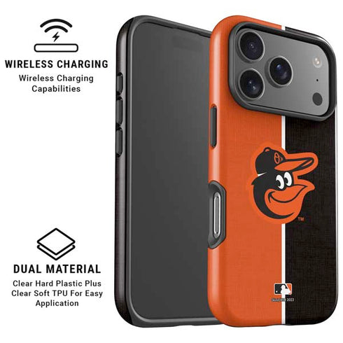 MLB Baltimore Orioles Split iPhone 17 Pro Magsafe Impact Case
