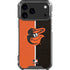 MLB Baltimore Orioles Split iPhone 17 Pro Max Clear Case