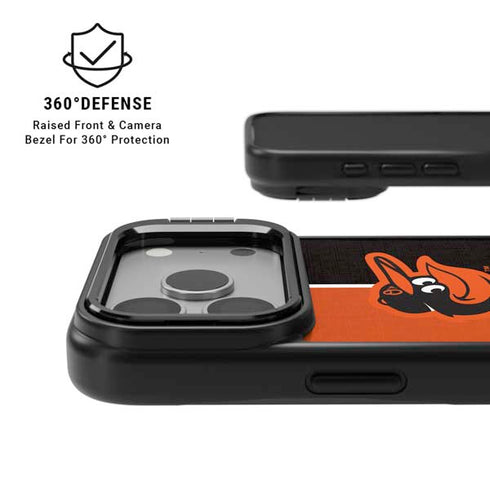 MLB Baltimore Orioles Split iPhone 17 Pro Max Kickstand Case