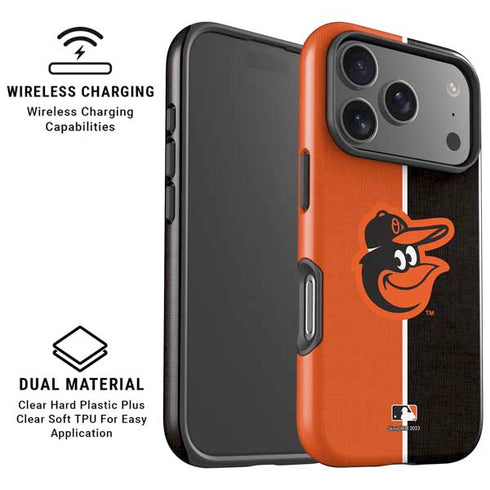 MLB Baltimore Orioles Split iPhone 17 Pro Max Magsafe Impact Case