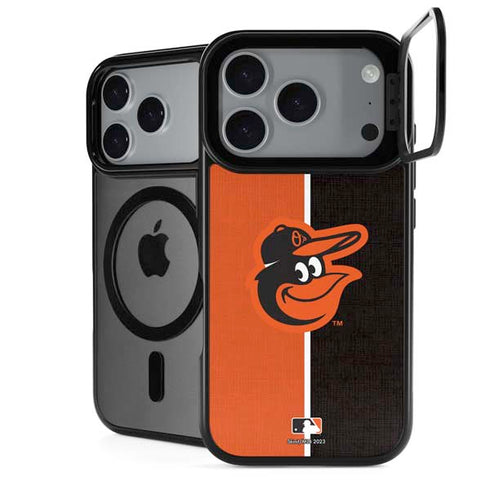 MLB Baltimore Orioles Split iPhone 18 Pro Kickstand Case