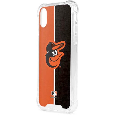 MLB Baltimore Orioles Split iPhone XS Clear Case