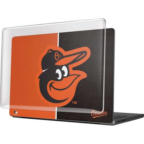 MLB Baltimore Orioles Split MacBook Pro 14in (2021-24) Case plus Skin