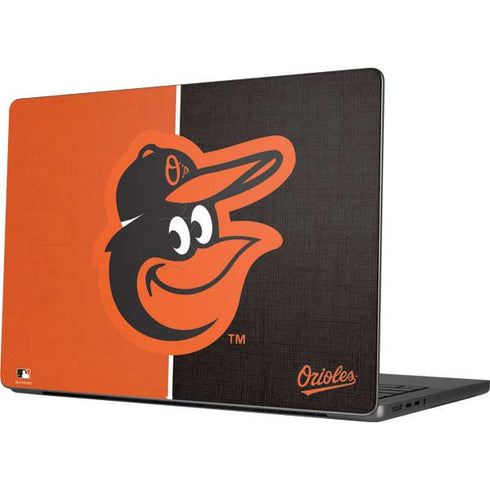MLB Baltimore Orioles Split Apple MacBook Pro 14-inch Skin