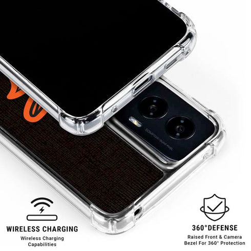 MLB Baltimore Orioles Split Moto G Power 5G (2024) Clear Case