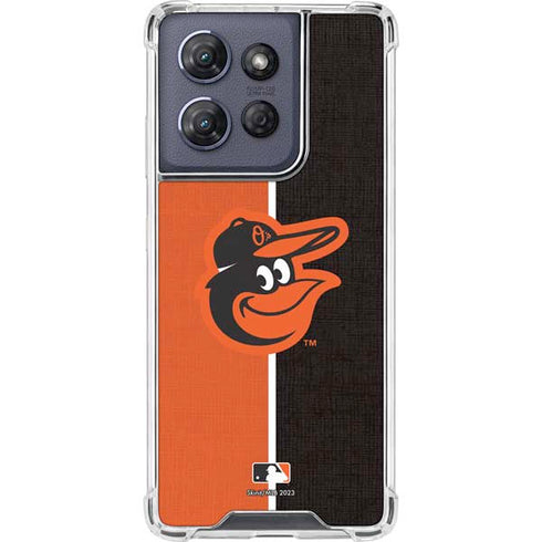 MLB Baltimore Orioles Split Moto G Power 5G (2025) Clear Case