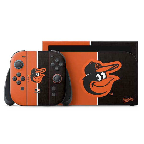 MLB Baltimore Orioles Split Nintendo Skins