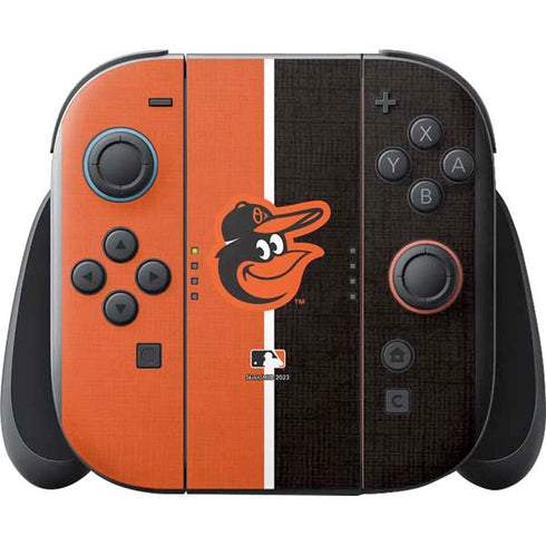 MLB Baltimore Orioles Split Nintendo Switch 2 (2025) with Joy-Con Skin